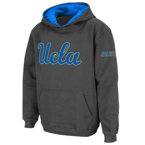 Youth Stadium Athletic Charcoal UCLA Bruins Big Logo Pullover Hoodie - Picture 1 of 3
