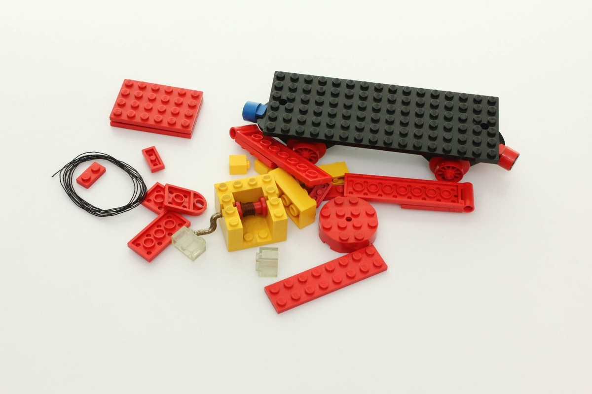 Lego Train 4.5V Set 128-2 Mobile Crane (Train Base) 100% complete 
