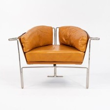 1986 John Portman Entelechy Prototype Lounge Chair in Chrome by Gratz Industries