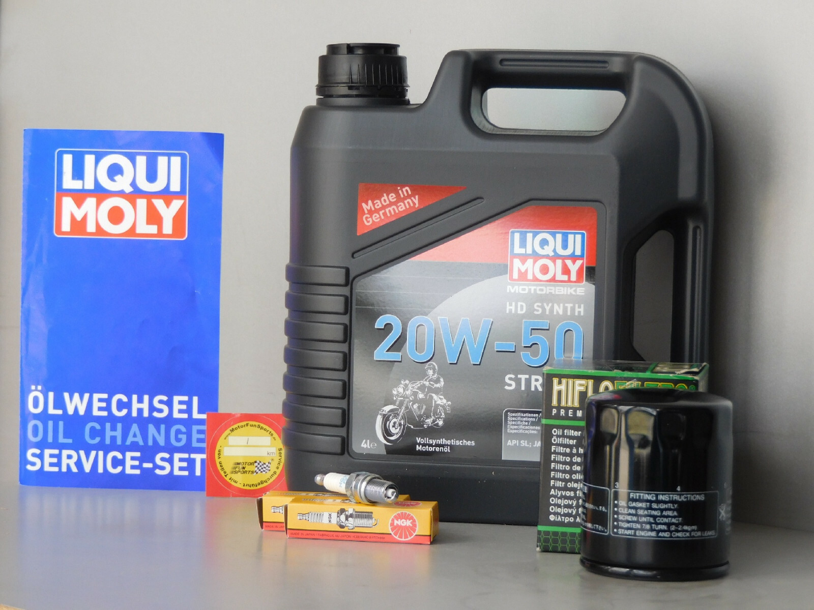 Maintenance Set Buell M2 1200 Cyclone, Spark Plug, Oil, Service, Inspection
