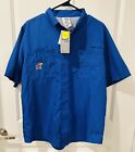 Kansas City Jayhawks Knights Apparel Fishing Shirt, Sz M, Upf 50, Nwt