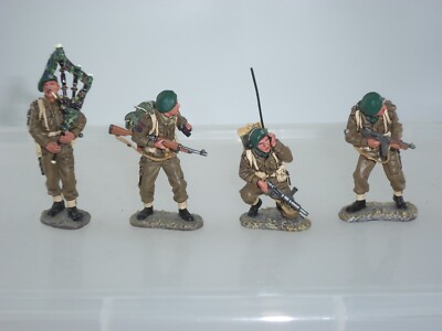 KING AND COUNTRY DD052 BRITISH LORD LOVAT COMMANDO GROUP METAL SOLDAT SET