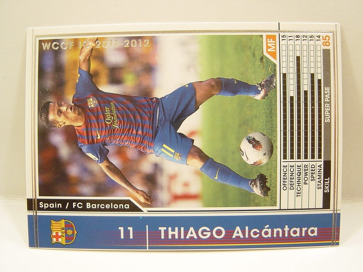 11/12 FCバルセロナ　アウェイ　チアゴ・アルカンタラ 2011-12 Panini WCCF Intercontinental Clubs - Thiago Alcantara #299