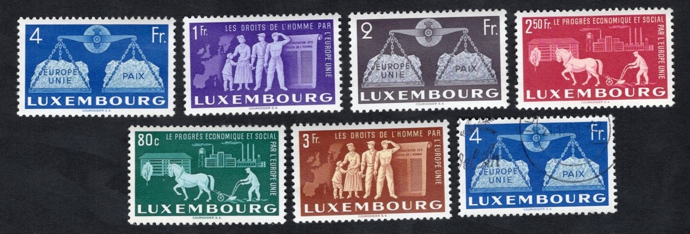 Luxembourg 1951 stamps Mi#478-83 START10%ONLY MH/used  CV=324$