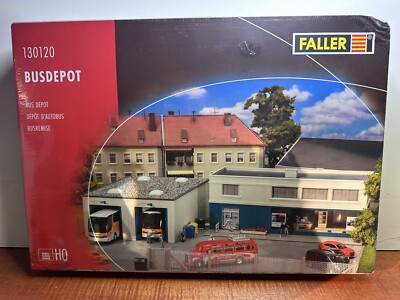 HO Scale 130120 FALLER Bus Depot Unbuilt KIT Sealed