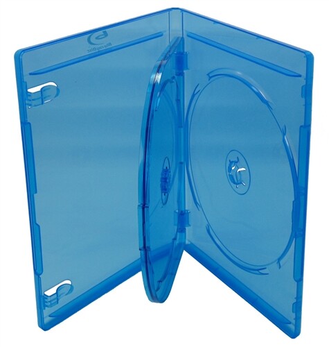 12mm Blue Blu-Ray Media Storage Case Holder for CD DVD Disc Wholesale Lot - Picture 8 of 8