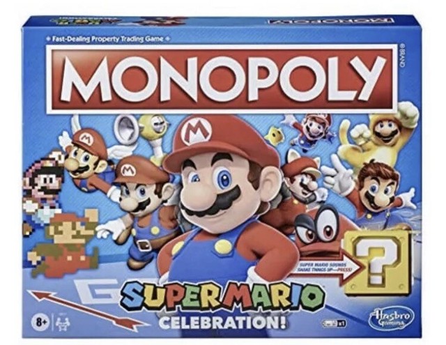 E9517 for sale online Hasbro Monopoly Super Mario Celebration Edition Board Game