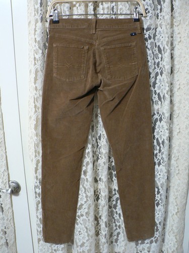 #LUCKY BRAND SOFIA SKINNY WOMEN 4 (26x28.5) BROWN CORDS-8.5" RISE-STRECH-NO TAGS - Picture 2 of 11