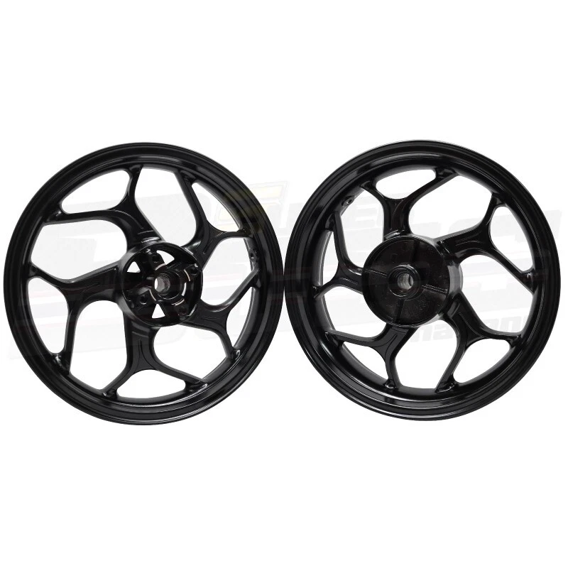 Llantas 250x14,350x14 negro mate para Honda MSX-SF, GROM125 + buje 3 + rodamiento 4 Foto 3 de 4