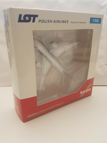 1:500 Herpa Wings 519069-003 LOT Polish Airlines Boeing 787-8 Dreamliner SP-LRC - Imagen 3 de 4