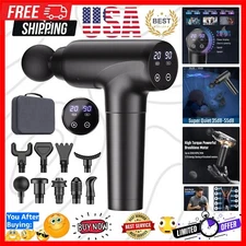 20-Speed Deep Tissue Massage Gun - Quiet Handheld Pain Relief for Athletes