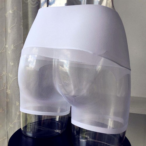 Women Mesh Patchwork See Through Boxer Shorts Ultra-thin Underwear Sexy Panties❤ - Picture 10 of 25