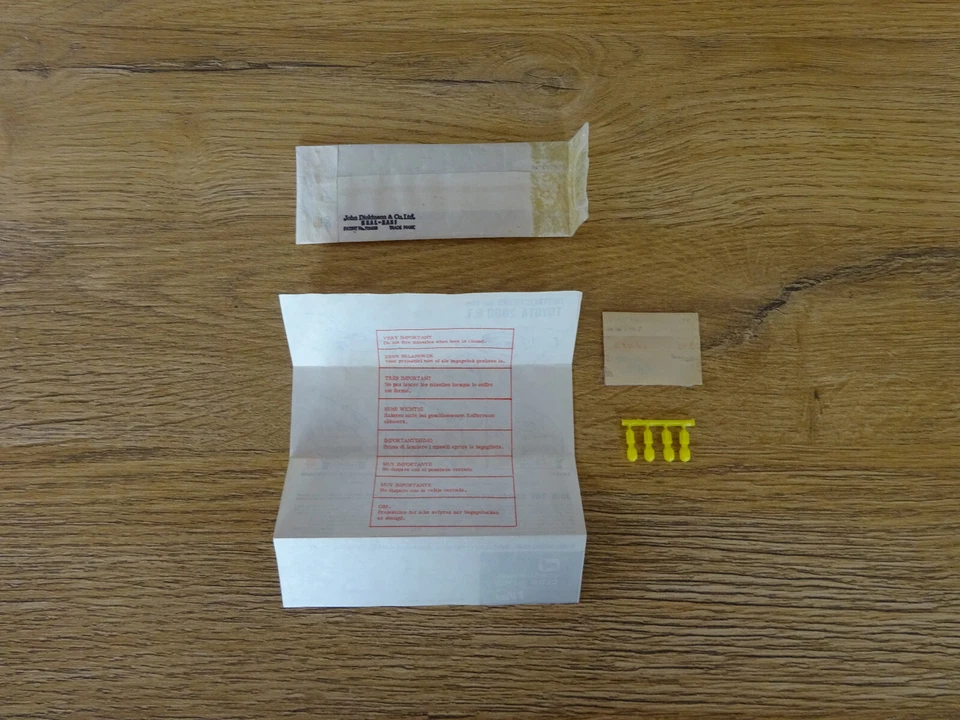 Corgi 336 Secret Instructions only James Bond Toyota 2000 GT Zubehör 60er Jahre - Bild 3 von 4