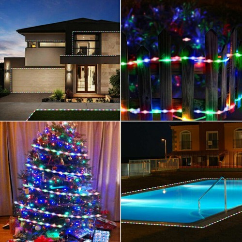 5M Outdoor Solar 150LED Strip Lights Waterproof Garden Flexible Tape Rope Lights - Picture 19 of 27