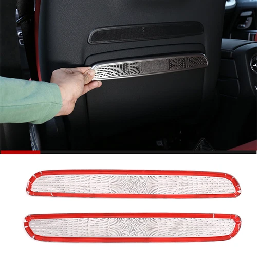 Steel Seat Back Stereo Speaker Panel Cover Trim For Benz W463a G500 G63 19-23