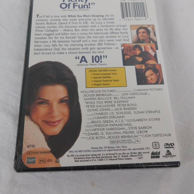 While You Were Sleeping Dvd 06 Caravan Pictures Sandra Bullock Bill Pullman Ebay