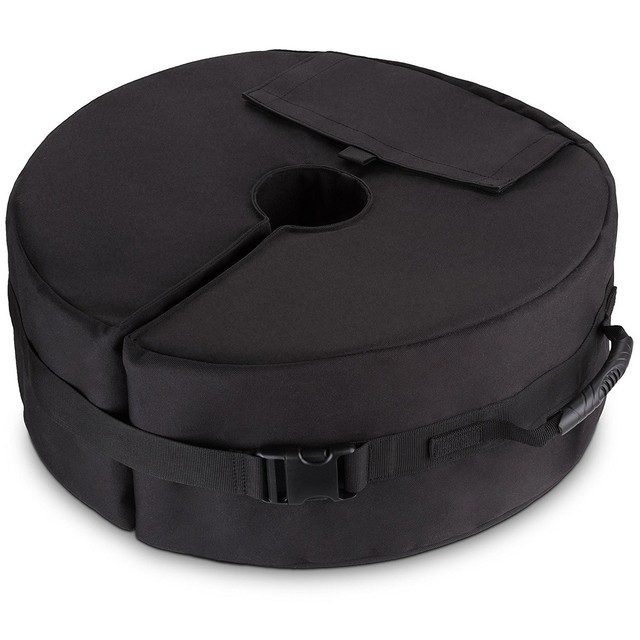 Patio Umbrella Base Weight Bag 18 Round With Large Opening For Sand Umbrella Base Weight Bag 18 Round With Large Slot For Sand Ergonomic
