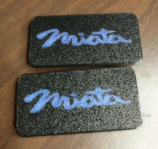 NEW NA NB Miata Dash Bolt Cover Insert Pair BLUE Mazda MX-5 90-05 Logo Emblem