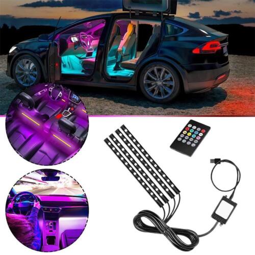 USB Car LED Interior Strip 5-12V 36 Lights Multi-color Light Voice control- P6I0 - Picture 2 of 13
