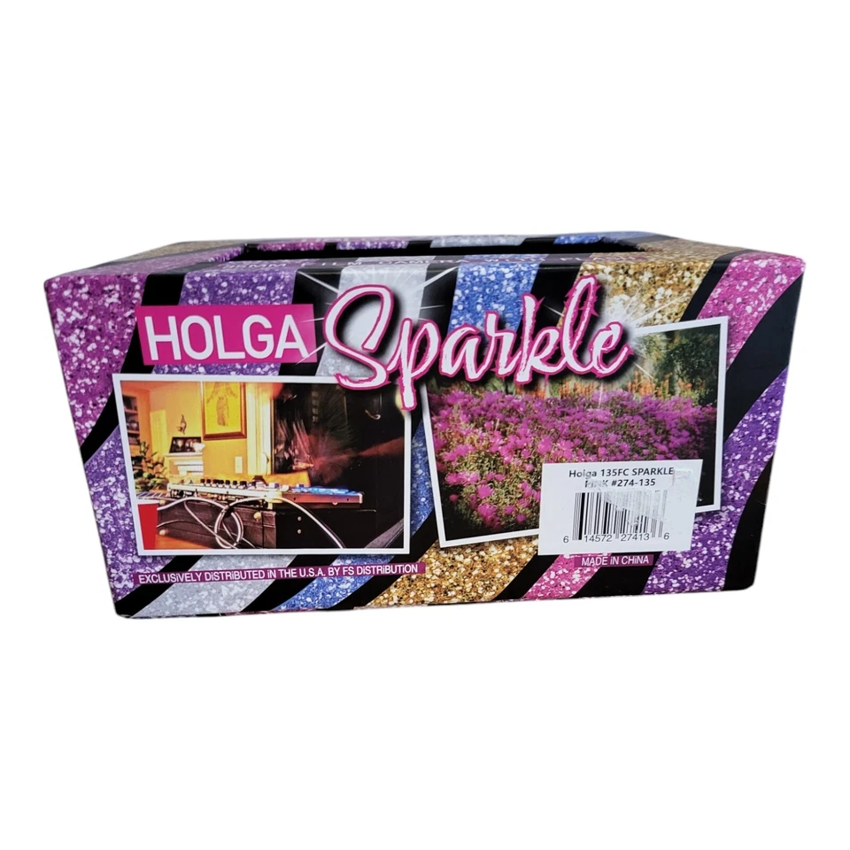 Holga 135FC Hot Pink Sparkle Film Camera 35mm Flash Nostalgic Valentine’s Day - Image 3 of 4