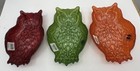 Orange Glass Owl Candy Trinket Dish by StyleSetter  ~ NWT ~ Adorable