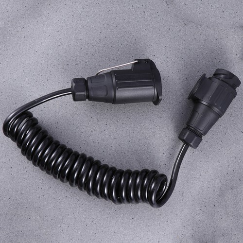 12 V Trailer Plug Cord Rv Towing Cables Wiring Extension Spring Coiled - 第 7/11 張圖片