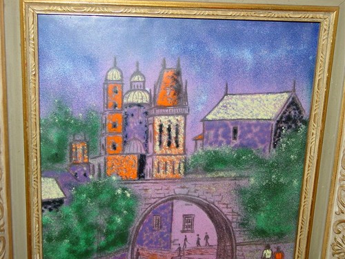 Dom Dominic Mingolla Enamel on Copper Painting Signed - Picture 3 of 5