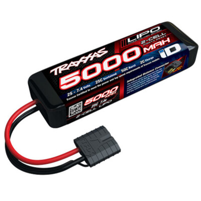 Traxxas 2842X -  Power Cell 2S 7.4V LiPo Battery, 25C 5000mAh, iD Connector