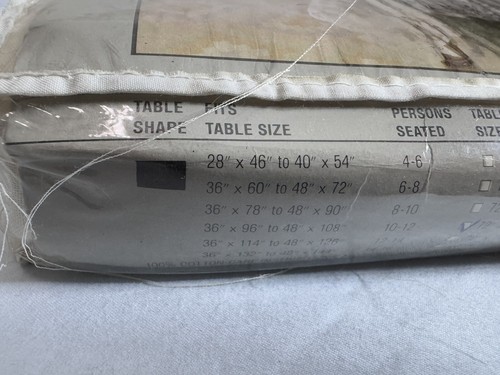 VTG Keeco Handmade Battenburg Lace Tablecloth 72x126 Oblong New #16272 - Picture 8 of 24