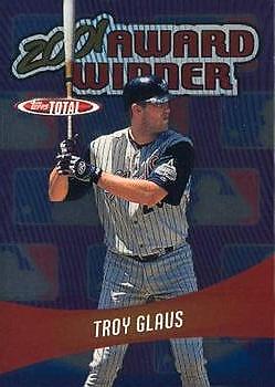 Troy Glaus 2002 Topps Total #AW9 Award Winners Anaheim Angels