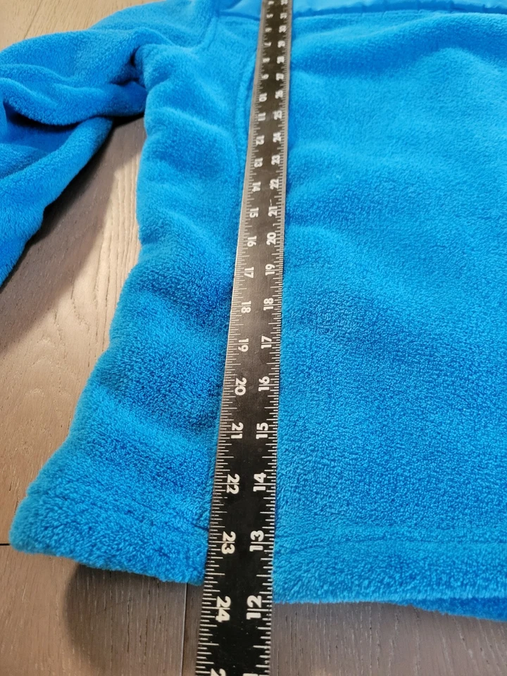 Womens Large Snozu Performance Fleece Jacket Full Zip Cerulean Blue - Image 3 of 4