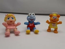 McDonald's Muppet Babies Lot of 3 Loose figures 1980s Gonzo Piggy Fozzie
