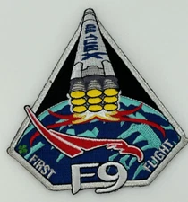 SPACEX Patch F9 First Flight Launch & Mission Excellent Condition