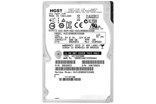 HUC109060CSS600 HGST HDD 600GB 10K SAS 6G 2.5" SFF HOT-SWAP - Photo 2/7