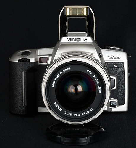 Minolta Alpha Sweet AF 35mm Film SLR c/w Sigma AF Asph 28-80mm f/3.5-5.6 II Lens - Picture 4 of 9