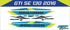 SEADOO GTI SE 130 2016 Graphics / Decal / Sticker Kit black custom