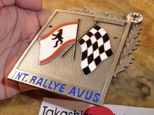 PLAKETTE ADAC Int. RALLYE AVUS 1966 Berlin Silberwertung 2. Platz AUTOBAHN DR1 - Picture 4 of 6