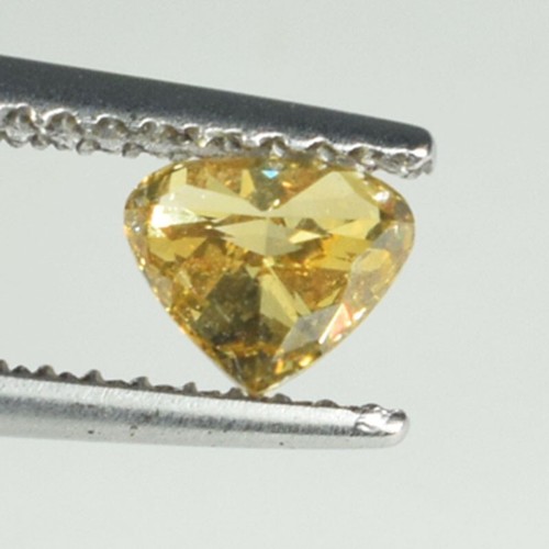 0.46 ct ULTRA RARE DIAMOND SPARKLING ORANGE YELLOW NATURAL DIAMOND Ses Vdo BL - Picture 2 of 2