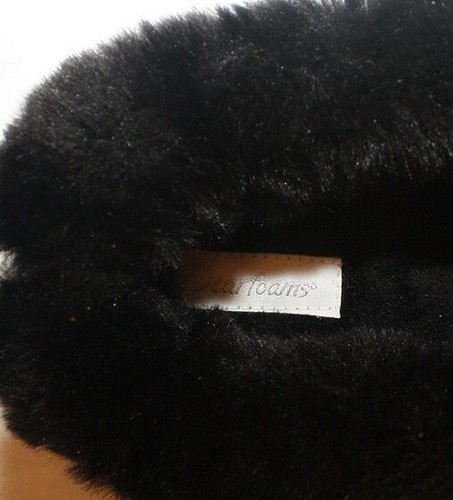 New Women's Dearfoams Slippers Black- sz 10 - Picture 5 of 6
