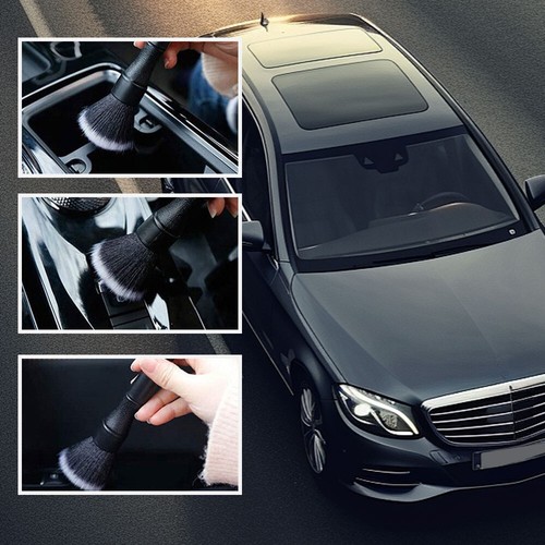 2x Soft Car Detailing Brush Interior Exterior Air Vent Dashboard Cleaning Brush - Picture 9 of 13