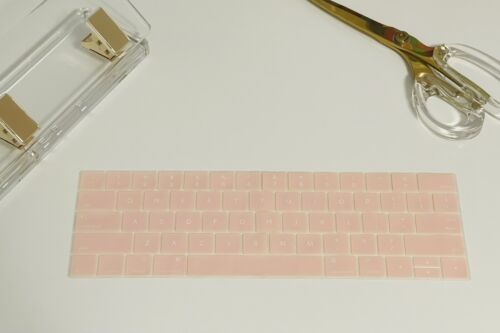 Soft Pink Silicone Keyboard Cover Skin for Apple MacBook Pro 13” Pro 15” Models - Picture 2 of 4