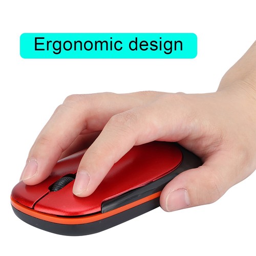 Ultra-thin 2.4G 1200DPI USB Wireless Mouse Ergonomic Optical Mouse For Laptop - Picture 4 of 21