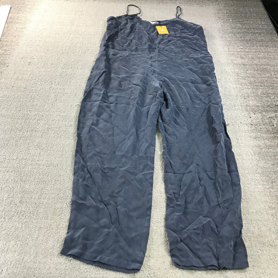 New LF Markey Jumpsuit Womens 10 Leonardo BoilerSuit Blue Sleeveless Overall - Image 2 of 4