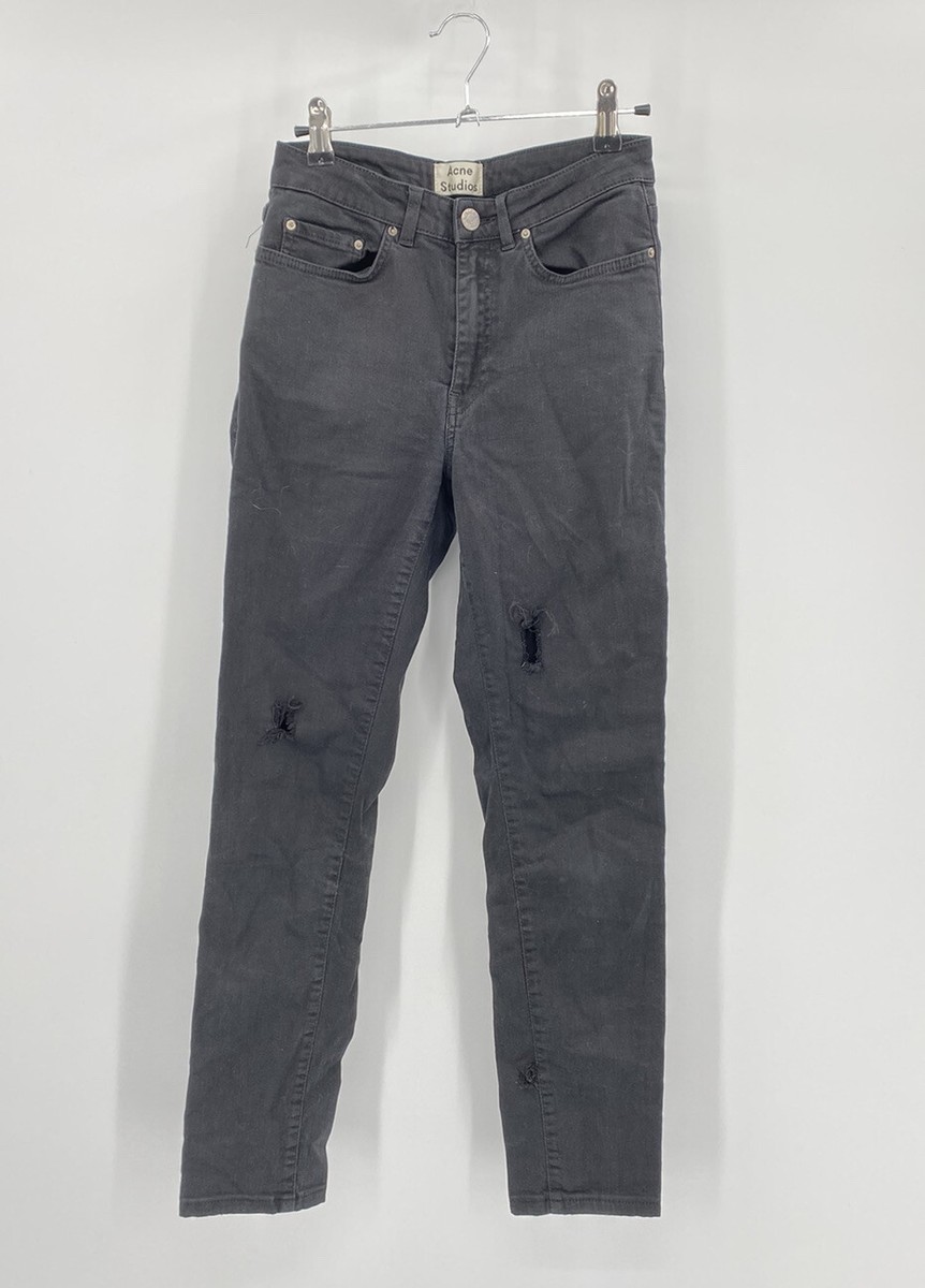 パンツ ACNE STUDIOS Slim Jeans, Size 27/34 Acne Studios Womens Size 27x 34 Small Black Jeans Wet Black
