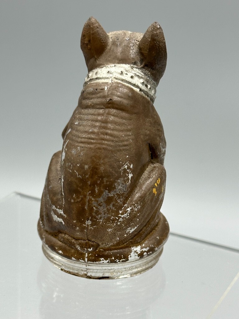 アンティーク雑貨 Victory Glass Bulldog Candy Container アンティーク雑貨 Victory Glass Bulldog Candy Container