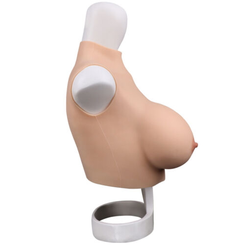 C-G Cup Silicone Breast Forms Fake Boobs Breastplate For Crossdresser Drag Queen - Picture 7 of 15