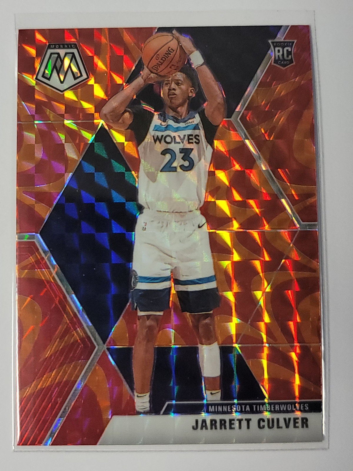 2019 Panini Mosaic #201 Jarrett Culver Reactive Orange