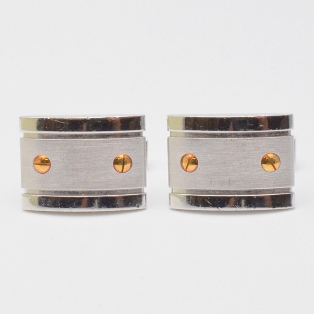 CARTIER Santos de Cartier Cufflinks Silver SV925 x Metal CARTIER Santos de Cartier Cufflinks Silver SV925 x Metal