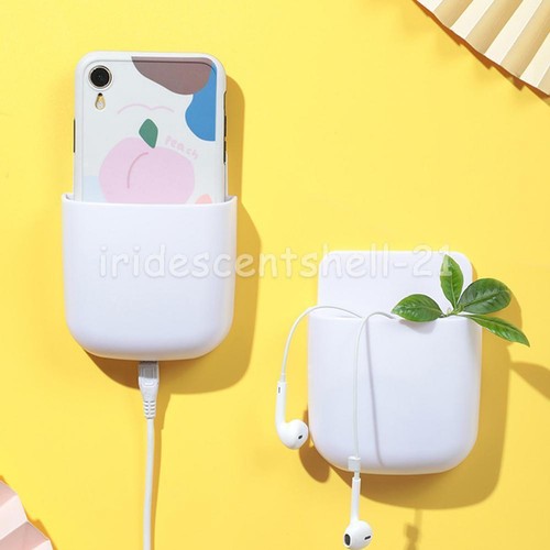 4X TV Case Plug Holder Phone Remote Control Storage Wall Mounted Organizer OZ - Picture 3 of 9