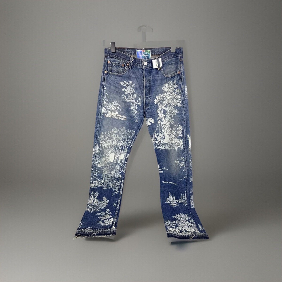 Better With Age - Painting Print Denim Jeans Size: 34 | eBay Better With Age - Painting Print Denim Jeans Size: 34 | eBay